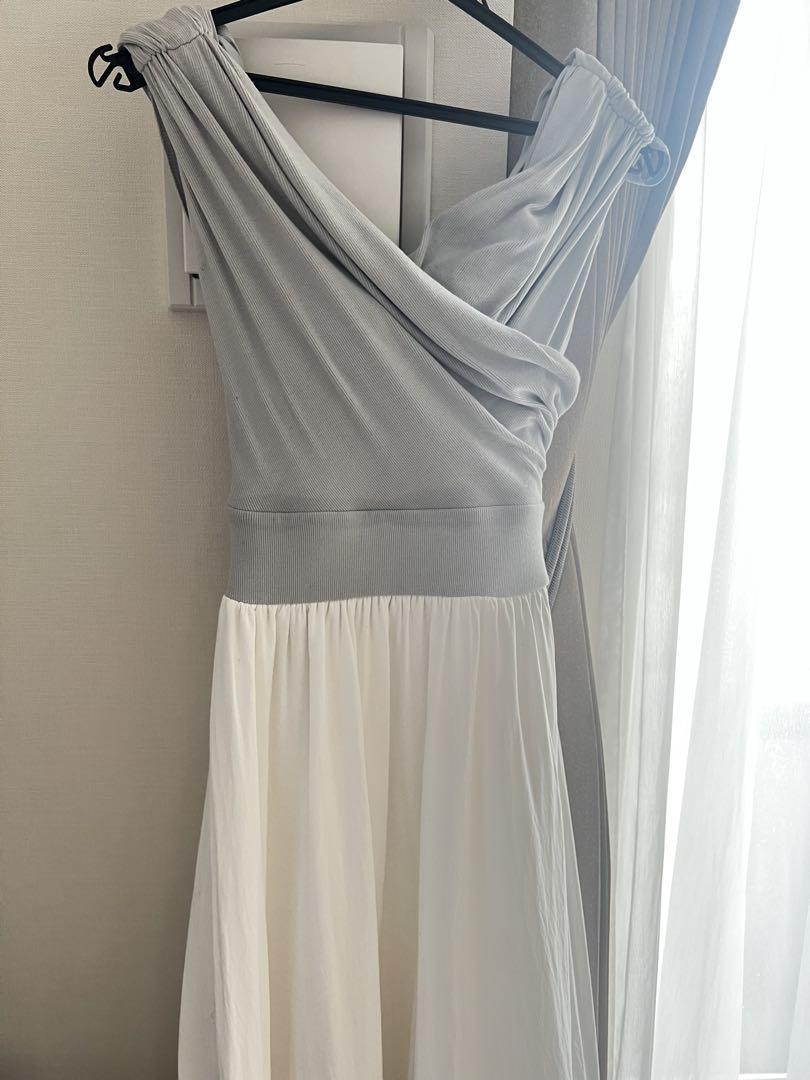 ワンピース Her lip to Gathered Bicolor Dress
