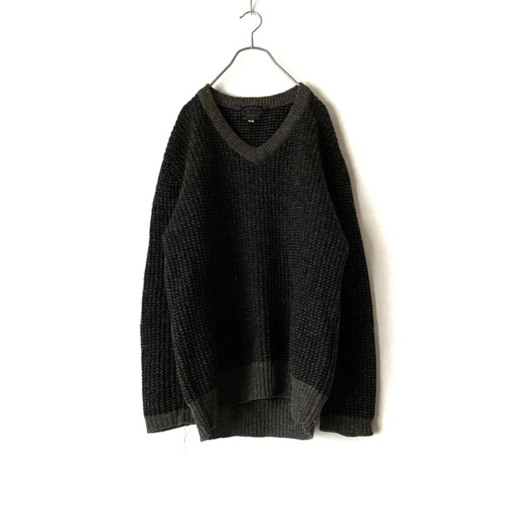 大人気 古着 shetland wool A7UMS-m56301064548 ウールニット ゆるだぼ お得在庫あ