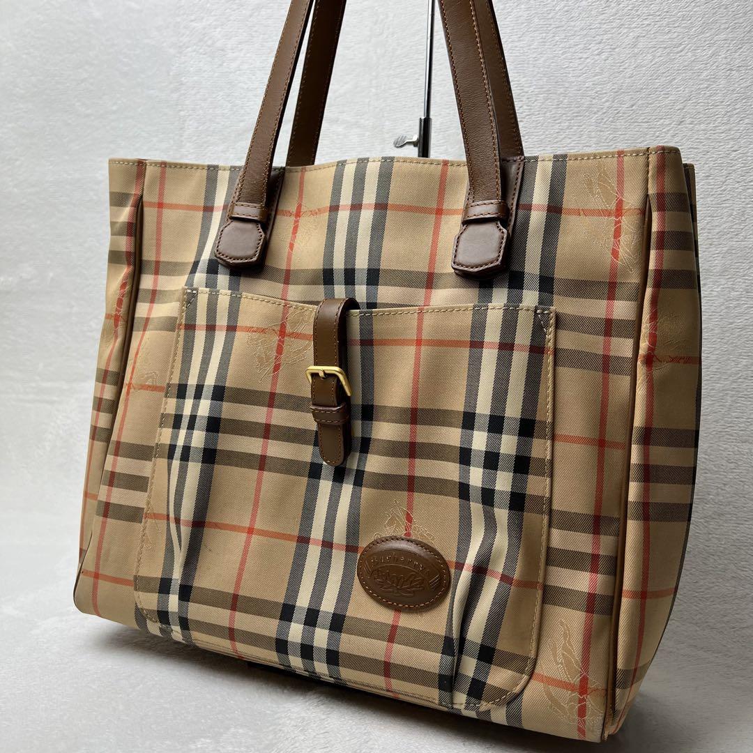 BURBERRY バーバリー ノバチェック トートバッグ ハンドバッグ
