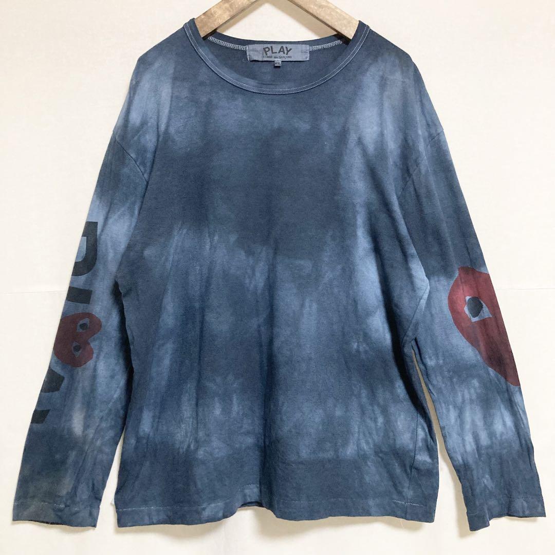 XXLサイズ!PLAY COMME des GARCONS スリーブプリントT