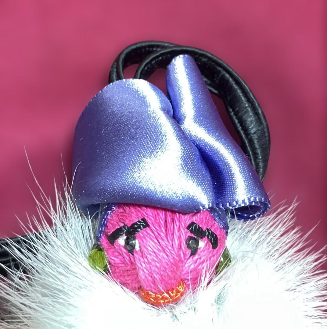 Christian Louboutin ファー ドール バッグ チャーム限定希少 Christian Louboutin ファー ドール バッグ チャーム限定希少