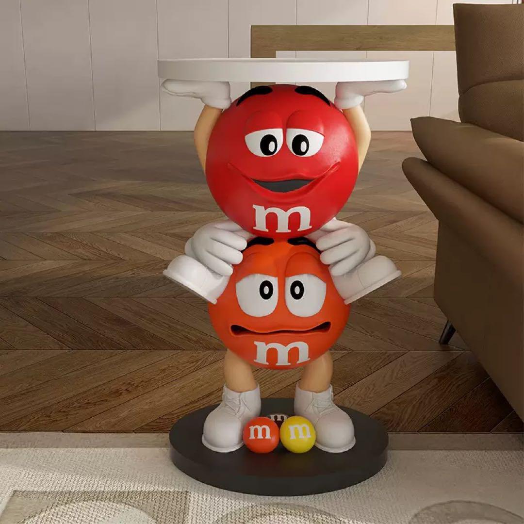 新品　m&m's レッドオレンジ　置物　フィギュア