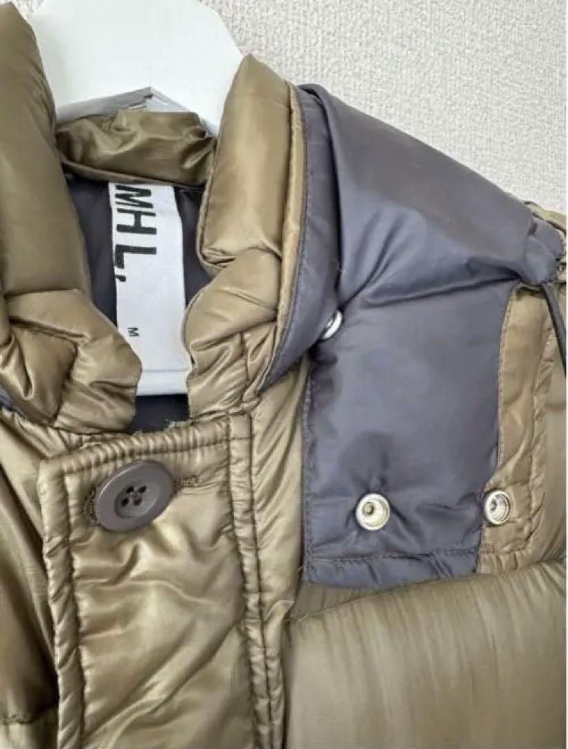 クリアランス！MHL マーガレットハウエル ダウン ジャケット カーキ Mサイズ 美品 MHL. マーガレットハウエル ダウン ジャケット カーキM