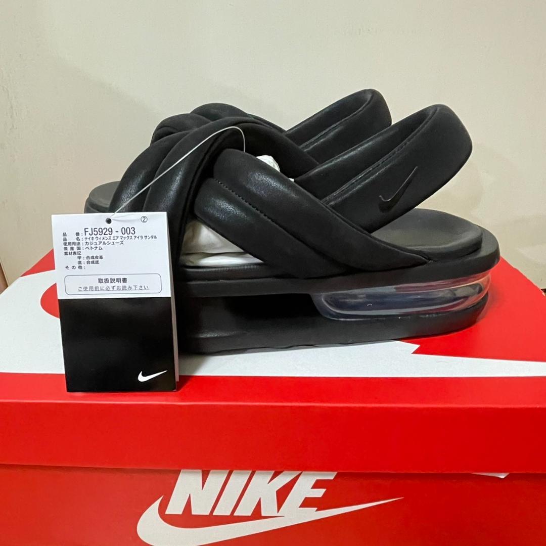 ナイキ NIKE エアマックス アイラ サンダル ブラック 25cm