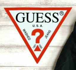 guess 茶色と黒のバッグ