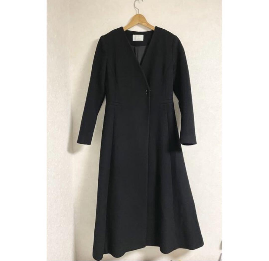 CELFORD セルフォード フレアーコート ロングコート 36 ブラック