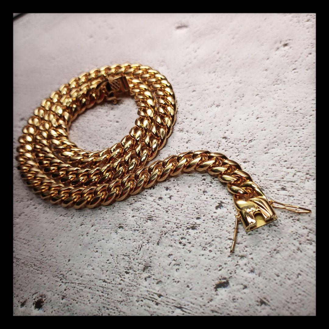 10mm】【60cm】【Miami Cuban Curb Link】 匿名配送