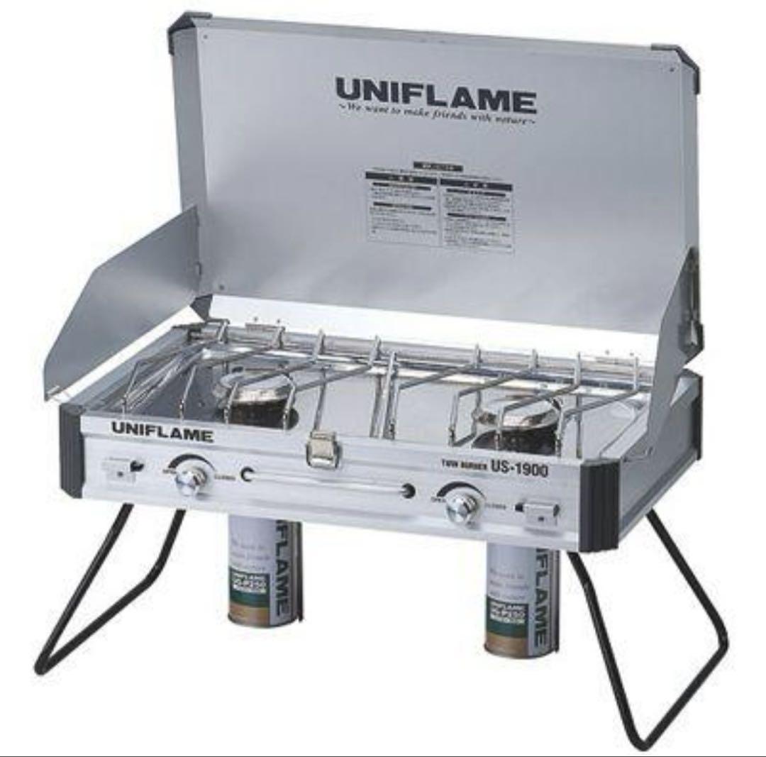 新品 UNIFLAME ツインバーナーコンロ US-1900
