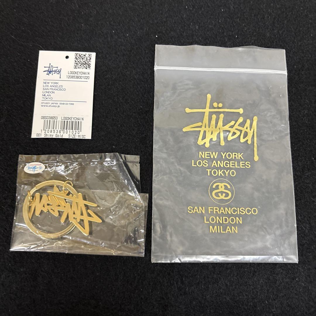 新品未使用STUSSYステューシー ロゴキーホルダータグあり