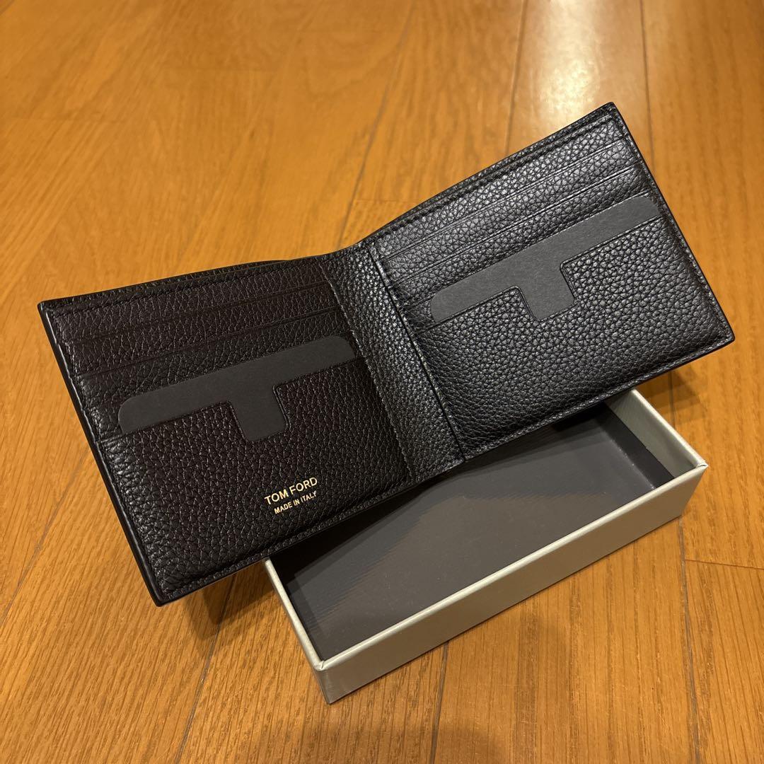 【極美品】トムフォード 財布 二つ折り財布 Y0228 LCL158G ゴールド トムフォード TOM FORD 財布 二つ折り財布 折りたたみ財布 Y0228