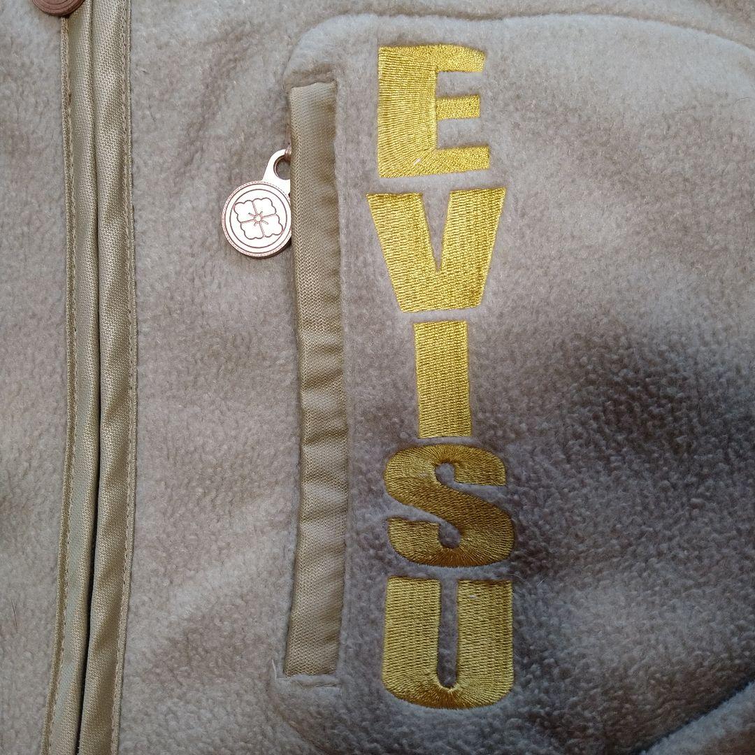 EVISU フリースジップアップ グレー　エヴィス　フリース　ジャケット