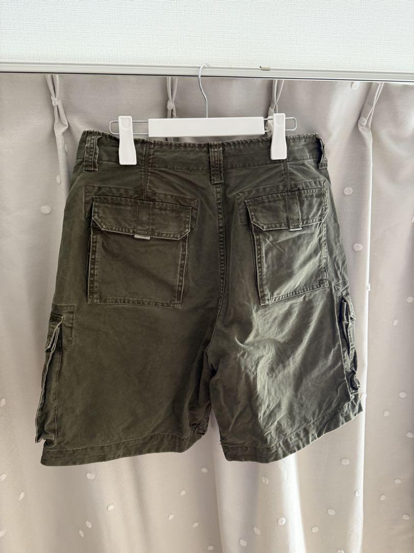 美中古品 NOFAITHカーゴショートパンツ オリーブグリーン04XL