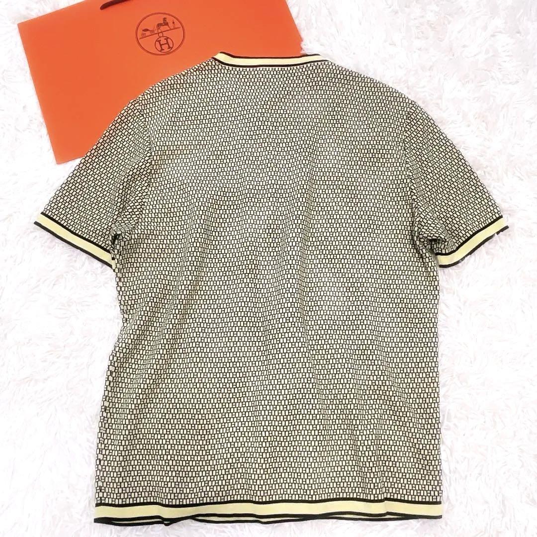 【希少✨】エルメス H柄 半袖 トップス 総柄 Lサイズ コットン Tシャツ