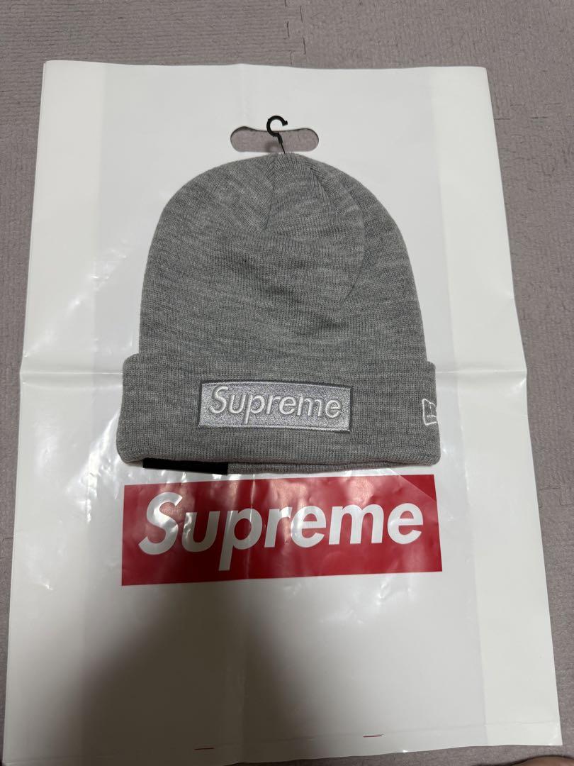 帽子 Supreme New Era Box Logo Beanie \"Heather