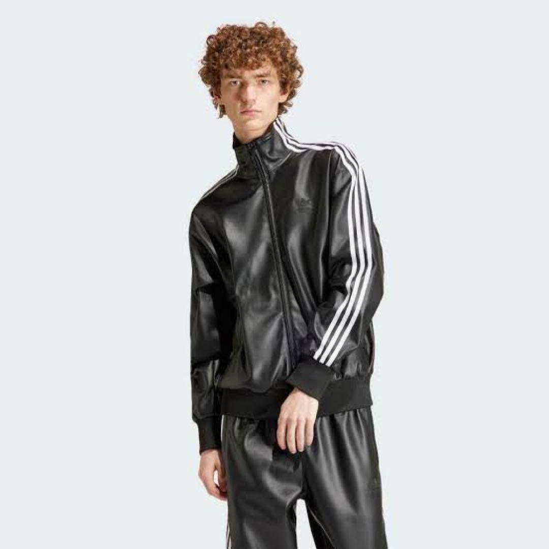 【冬物処分特価】adidas フェイクレザートラックジャケット adidas ブルゾン アウター SST トラックトップ / アディダス