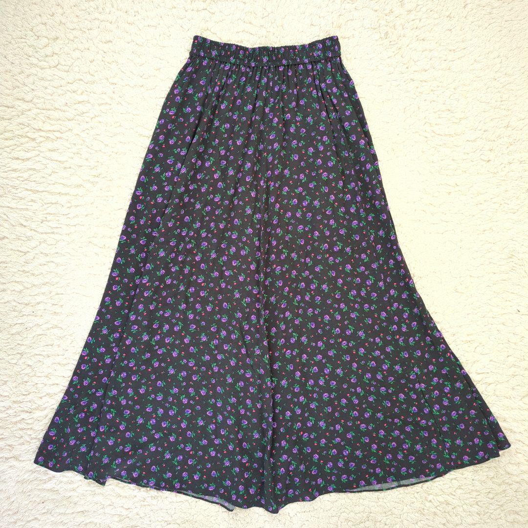 美品 シンゾーン PURPLE FLOWER SKIRT 小花柄 36 - メルカリ