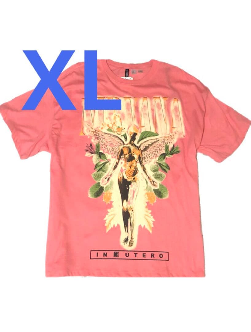 【新品】タグ付 H&M × NIRVANA コラボTシャツ XL ニルヴァーナ
