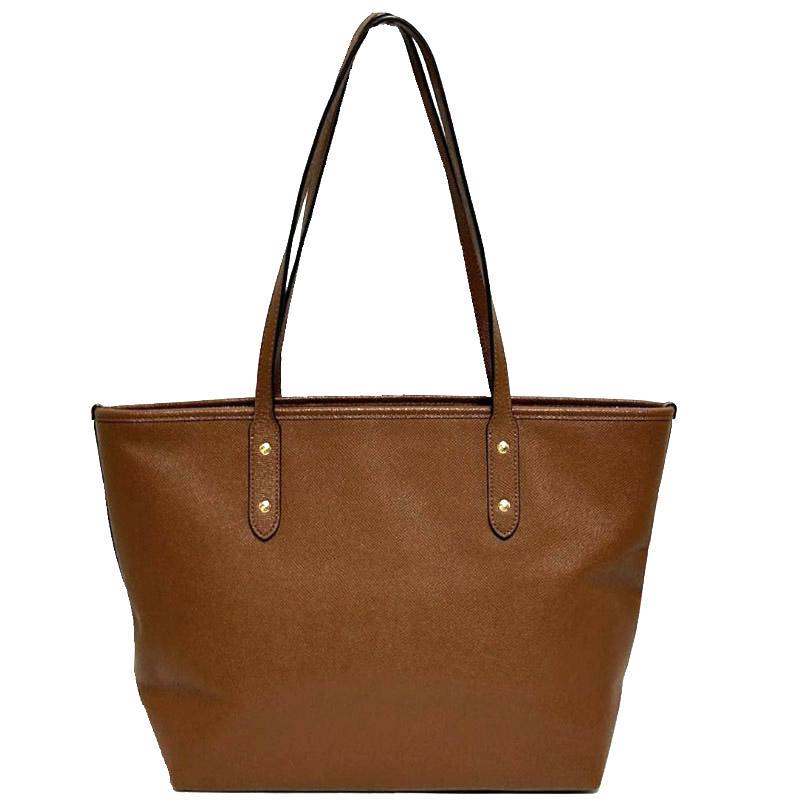COACH コーチ トートバッグ レザー ブラウン 肩掛け A4対応