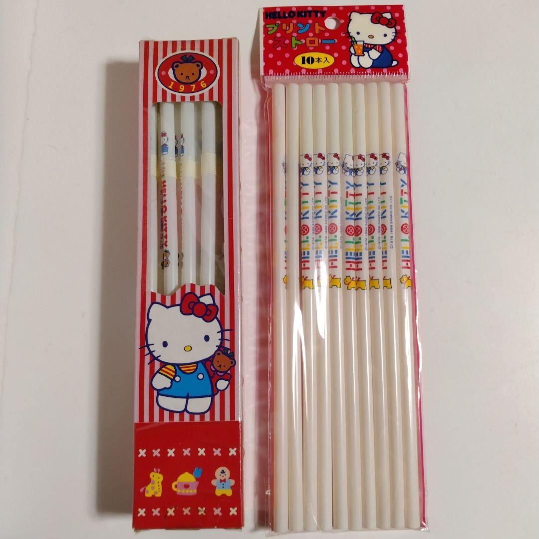 レトロ 80年代 ハローキティ ストロー 当時物 - メルカリ