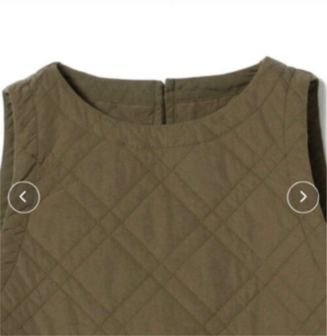 BEAMS BOY キルティングノースリーブワンピース 綺麗なシルエット♡キルティングワンピース！｜ビームス ボーイ