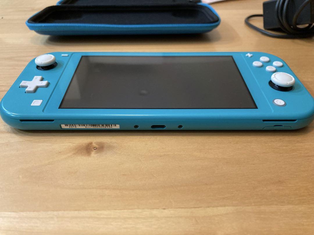 Nintendo Switch Lite ターコイズ 本体　充電器　ケース付き Nintendo Switch Lite ターコイズ 本体 + ケース - メルカリ