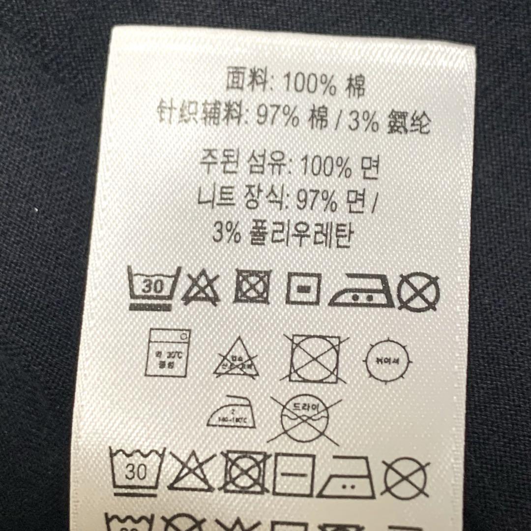 【BURBERRY】バーバリー　センターロゴTシャツ　2XL 黒