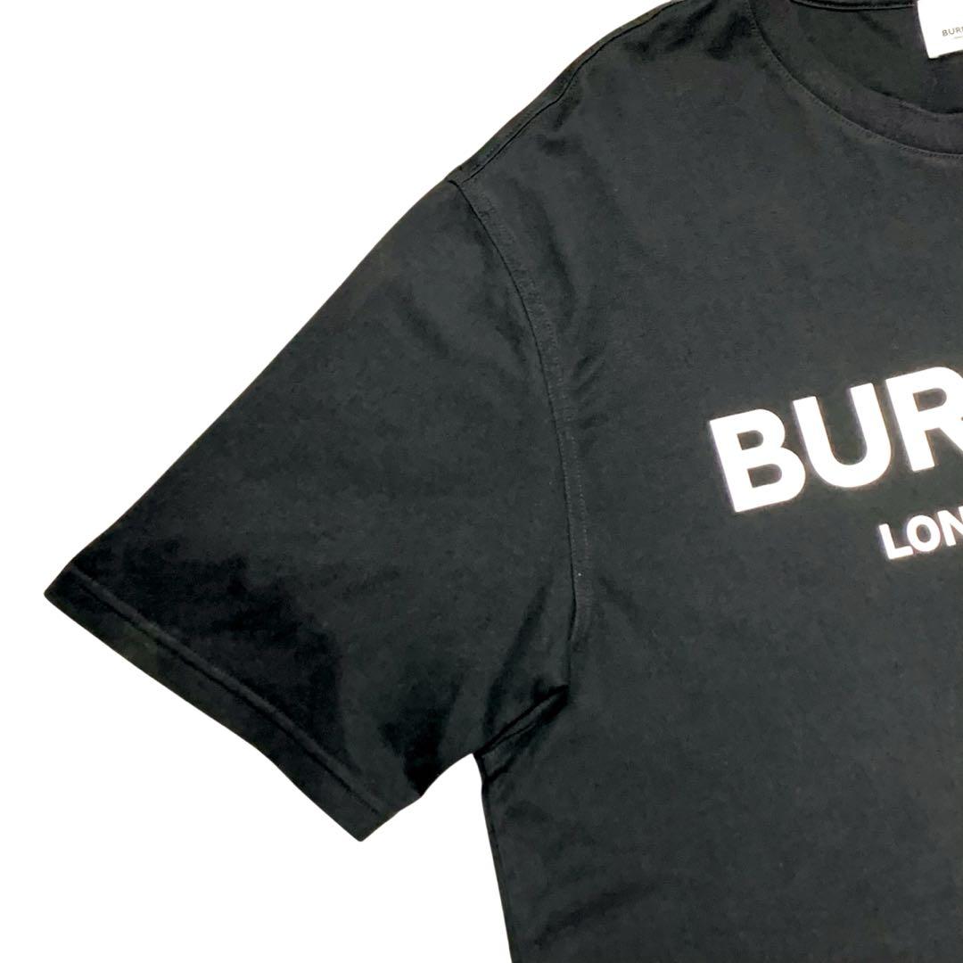 【BURBERRY】バーバリー　センターロゴTシャツ　2XL 黒