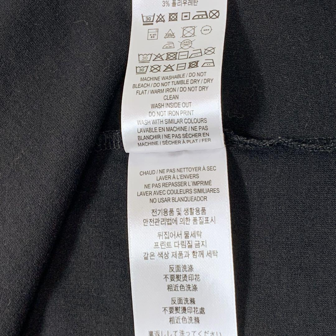【BURBERRY】バーバリー　センターロゴTシャツ　2XL 黒