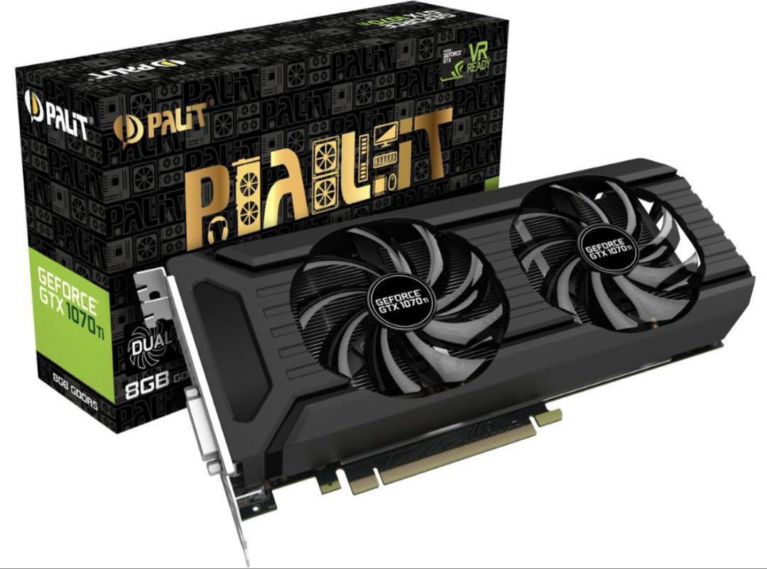 【未使用】Palit GeForce GTX1070Ti DUAL 8G