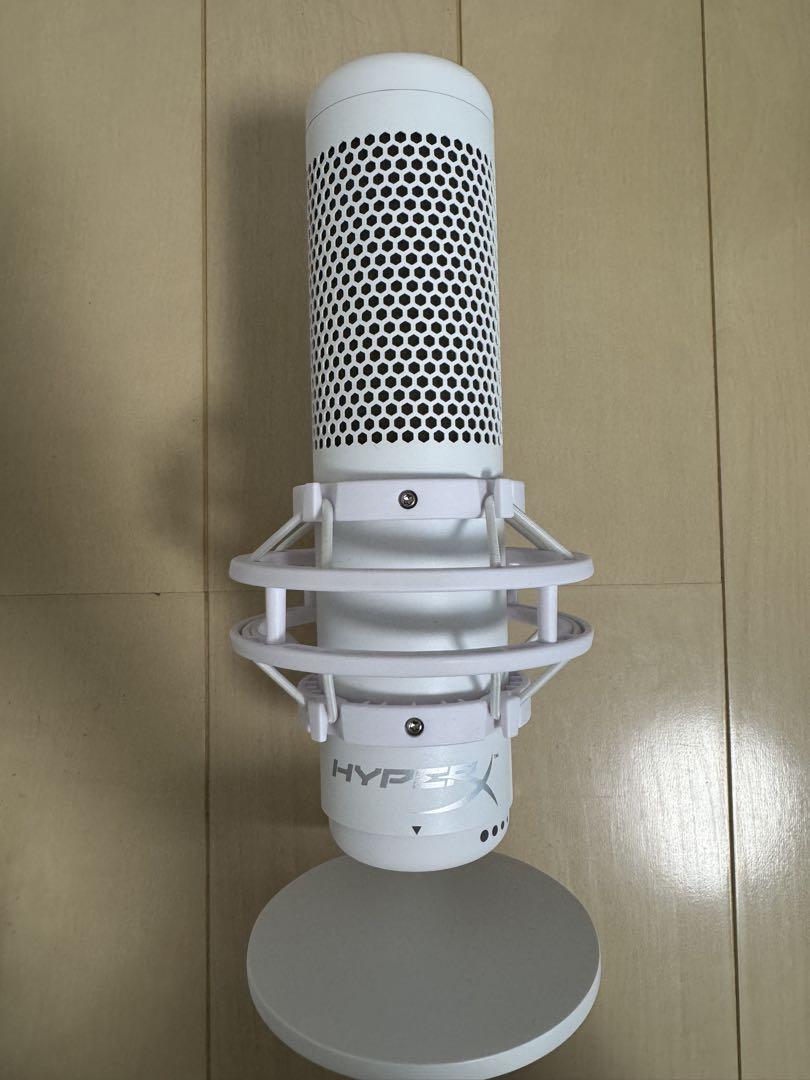 HyperX QuadCast S - USBマイク　ホワイト 専用アーム付き