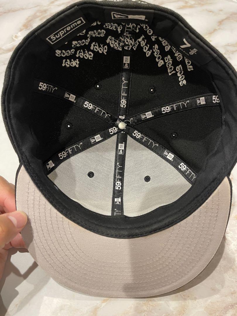 Supreme New Era 59FIFTY キャップ 7 5/8 黒 帽子