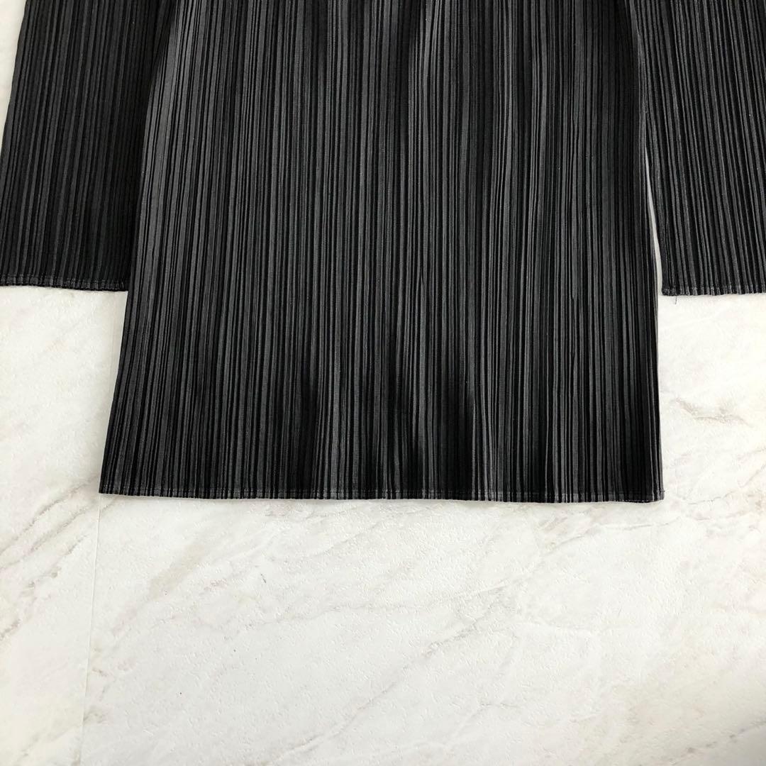 ✨美品✨プリーツプリーズ 長袖カットソー PP04-JK602 XLサイズ 黒