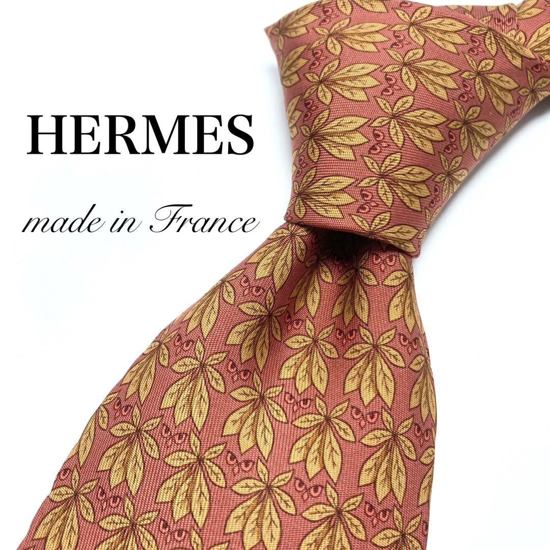 極美品】HERMES ネクタイ 新品同様 ピンク 小紋柄 スタイリッシュ - メルカリ