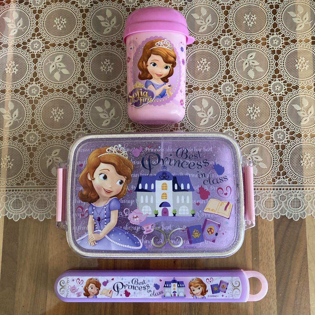 ディズニー ソフィア 弁当箱４５０ml＆箸＆おしぼりセット