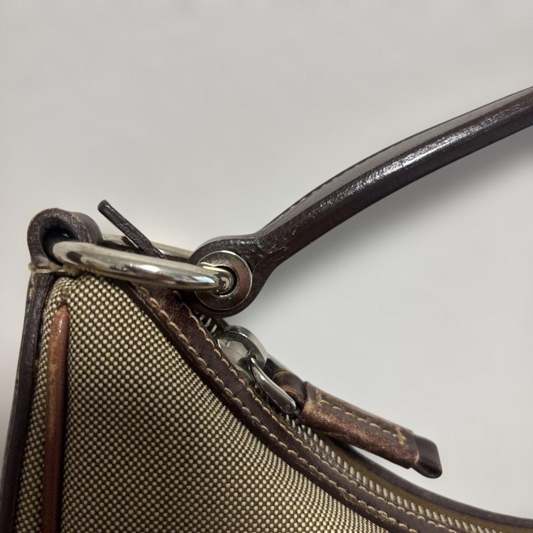 F1570 PRADA BR3423　ジャガード　ショルダーバッグ ベージュ
