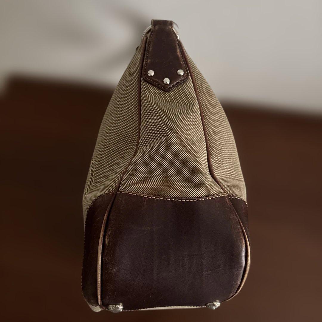 F1570 PRADA BR3423　ジャガード　ショルダーバッグ ベージュ