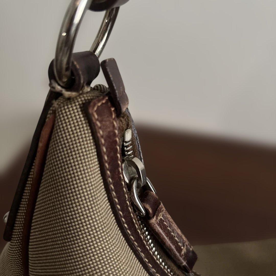 F1570 PRADA BR3423　ジャガード　ショルダーバッグ ベージュ