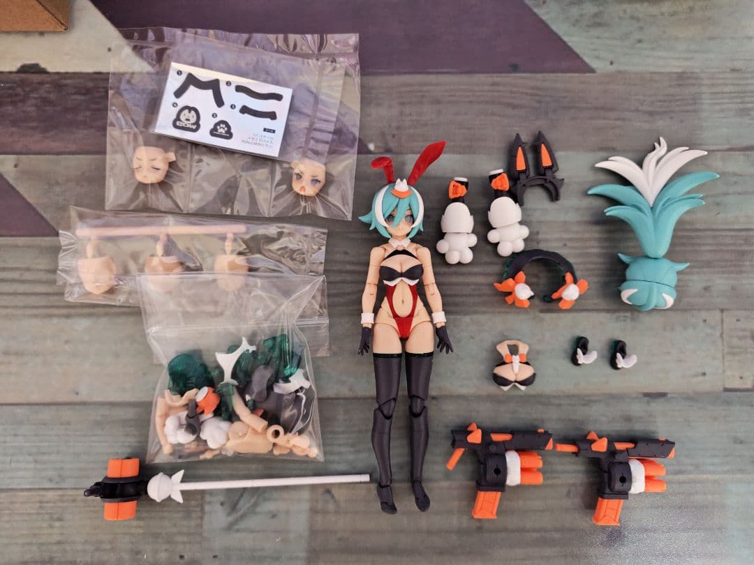 PUNI☆MOFU LANG プニモフ ラン 赤バニー メガミデバイス 改造