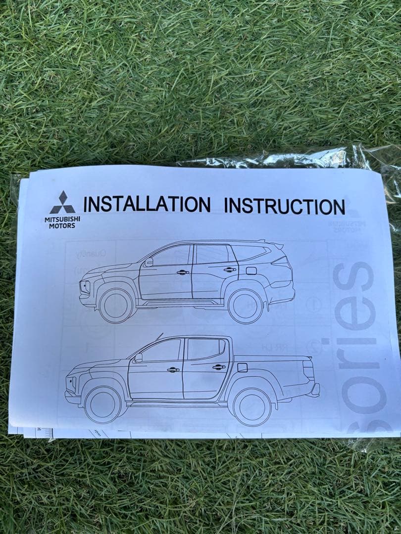 三菱トライトン ラリーアート ドアハンドル プロテクター BRIGHTFACE_UK