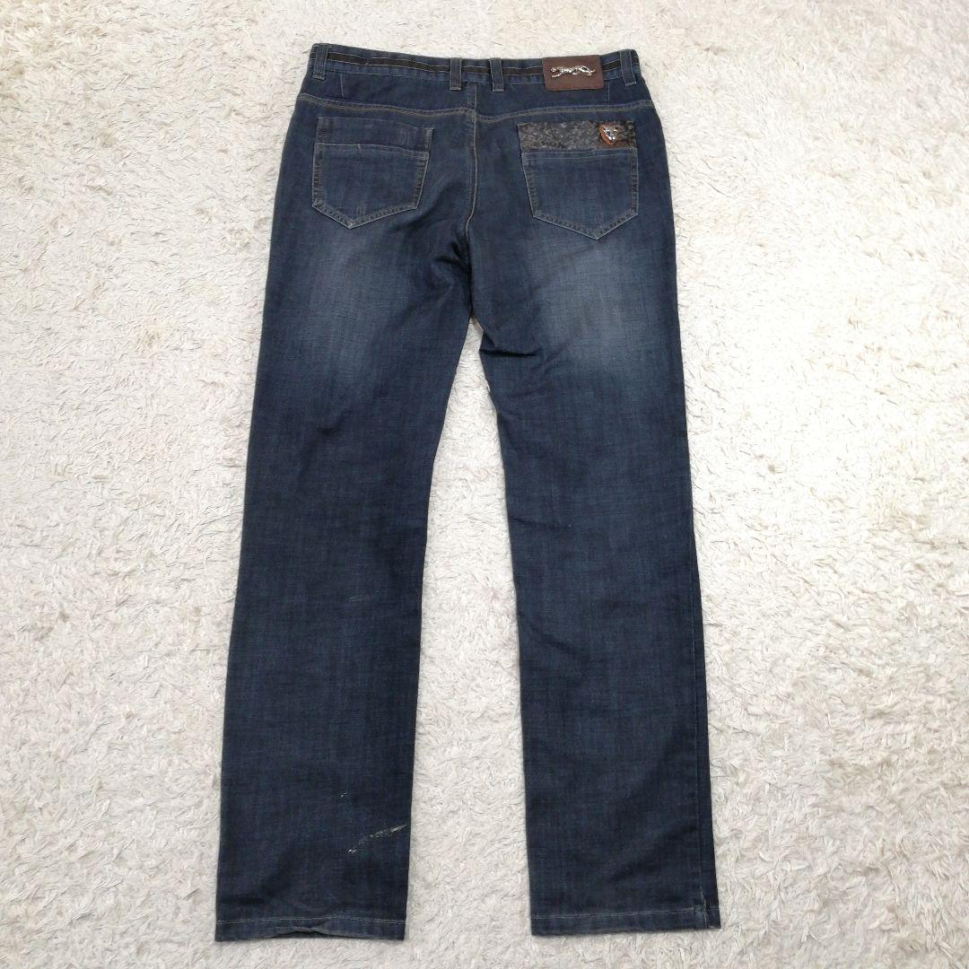 PMENG デニムパンツ ジーパン ジーンズ Gパン ズボン メンズ 36 濃紺