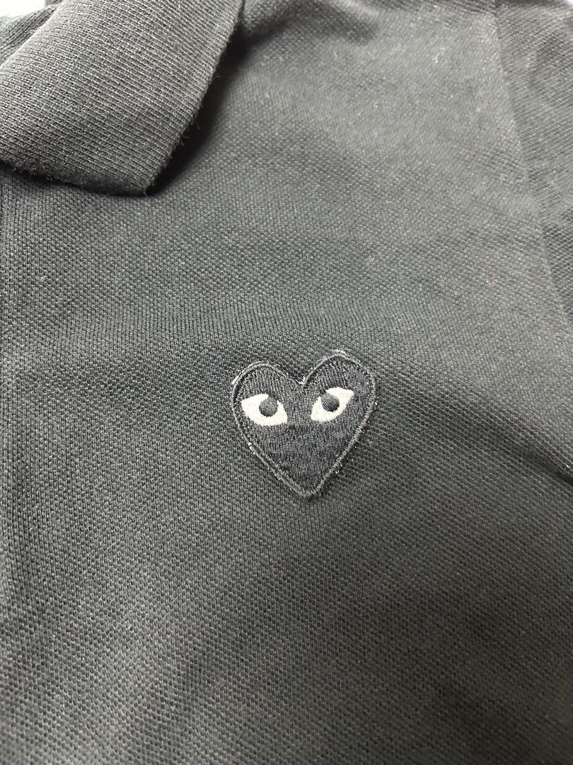 PLAY COMME DES GARÇONS ブラック　ポロシャツ　Sサイズ