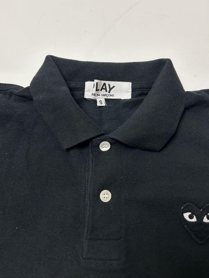 PLAY COMME DES GARÇONS ブラック　ポロシャツ　Sサイズ