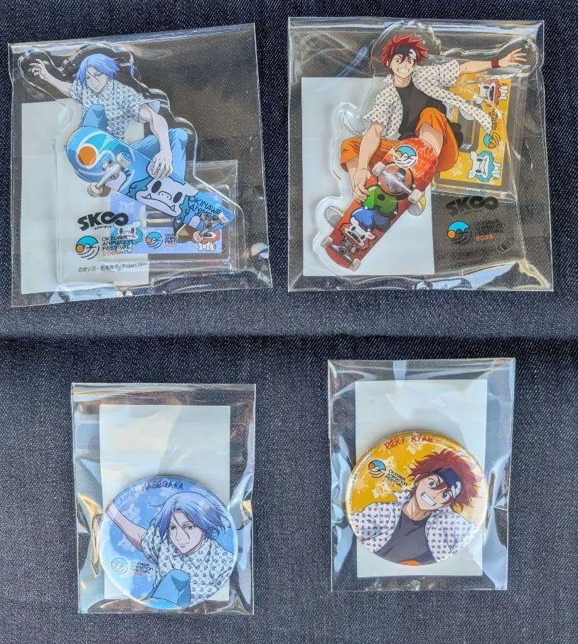 エスケーエイトSK∞ 缶バッジ アクスタ4種 沖縄アニメーションフェスティバル エスケーエイトSK∞ 缶バッジ アクスタ4種 沖縄アニメーション