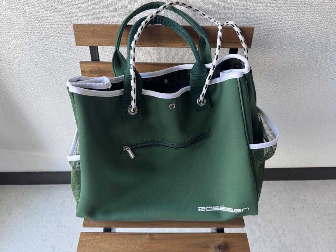 ROSASEN グリーン トートバッグ　ロサーセン　美品　緑　ゴルフ