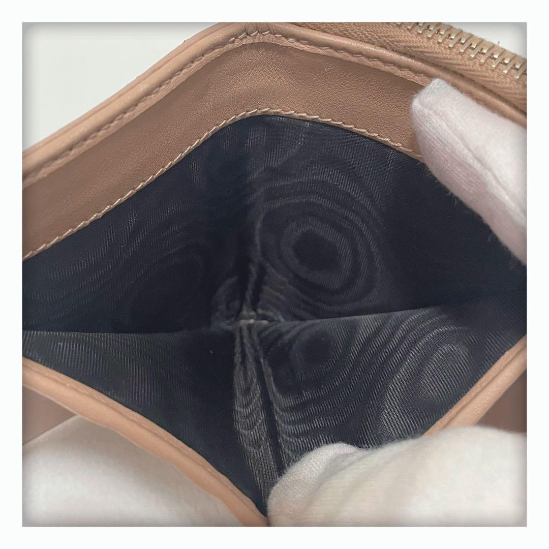 ✨極美品✨ GUCCI グッチ ミニ財布 GG柄 マイクロ シマ ベージュ系 ✨極美品✨ GUCCI グッチ ミニ財布 GG柄 マイクロ シマ ベージュ