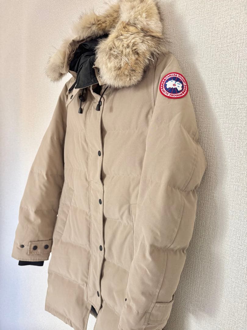 美品】カナダグース マッケンジー ベージュ ファー付きダウンコート
