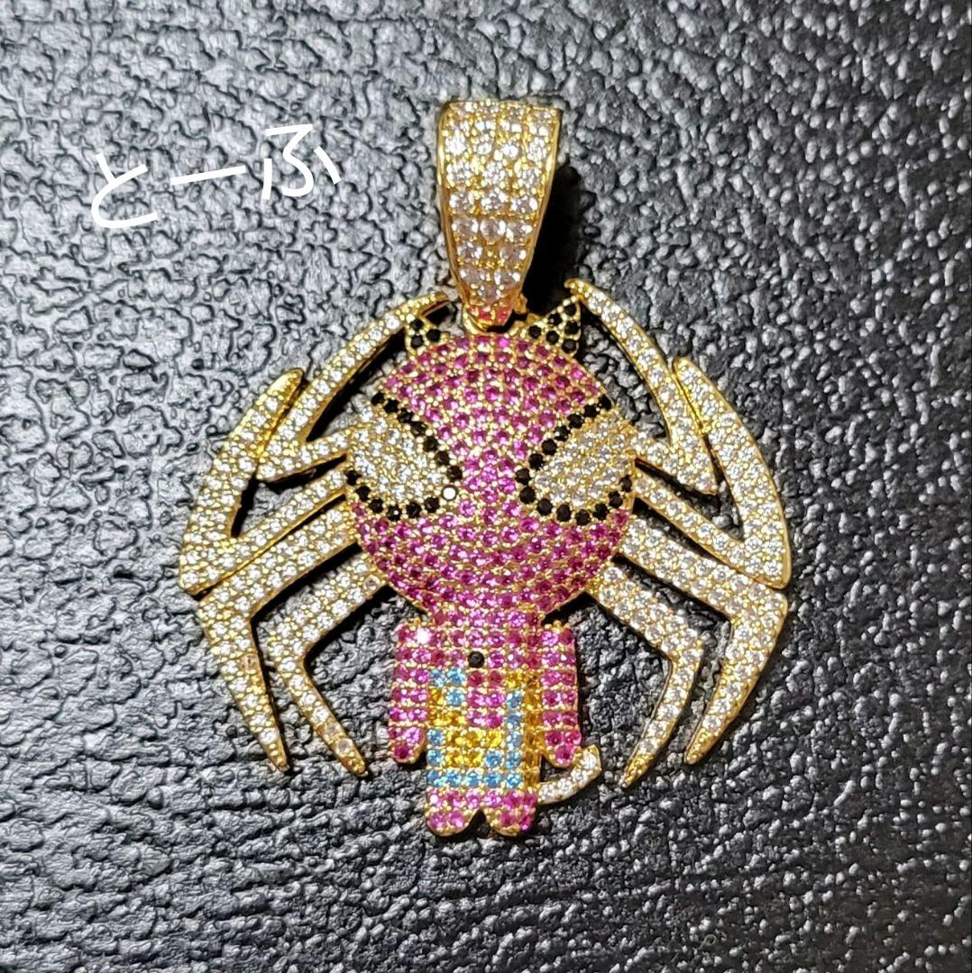 ネックレス スパイダーマン MARVEL ジルコニア ブリンブリン ヒップホップ - メルカリ ネックレス スパイダーマン MARVEL ジルコニア ブリンブリン ヒップホップ - メルカリ