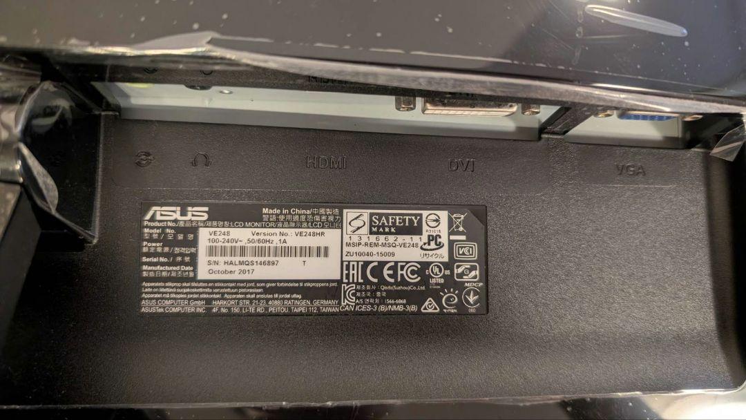 ASUS / VE248HR / PCモニター