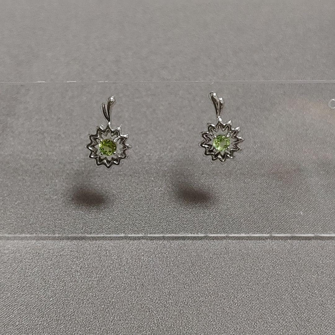 数量は多い  ジュエリーマキ】 緑色ストーン ピアス アクセサリー