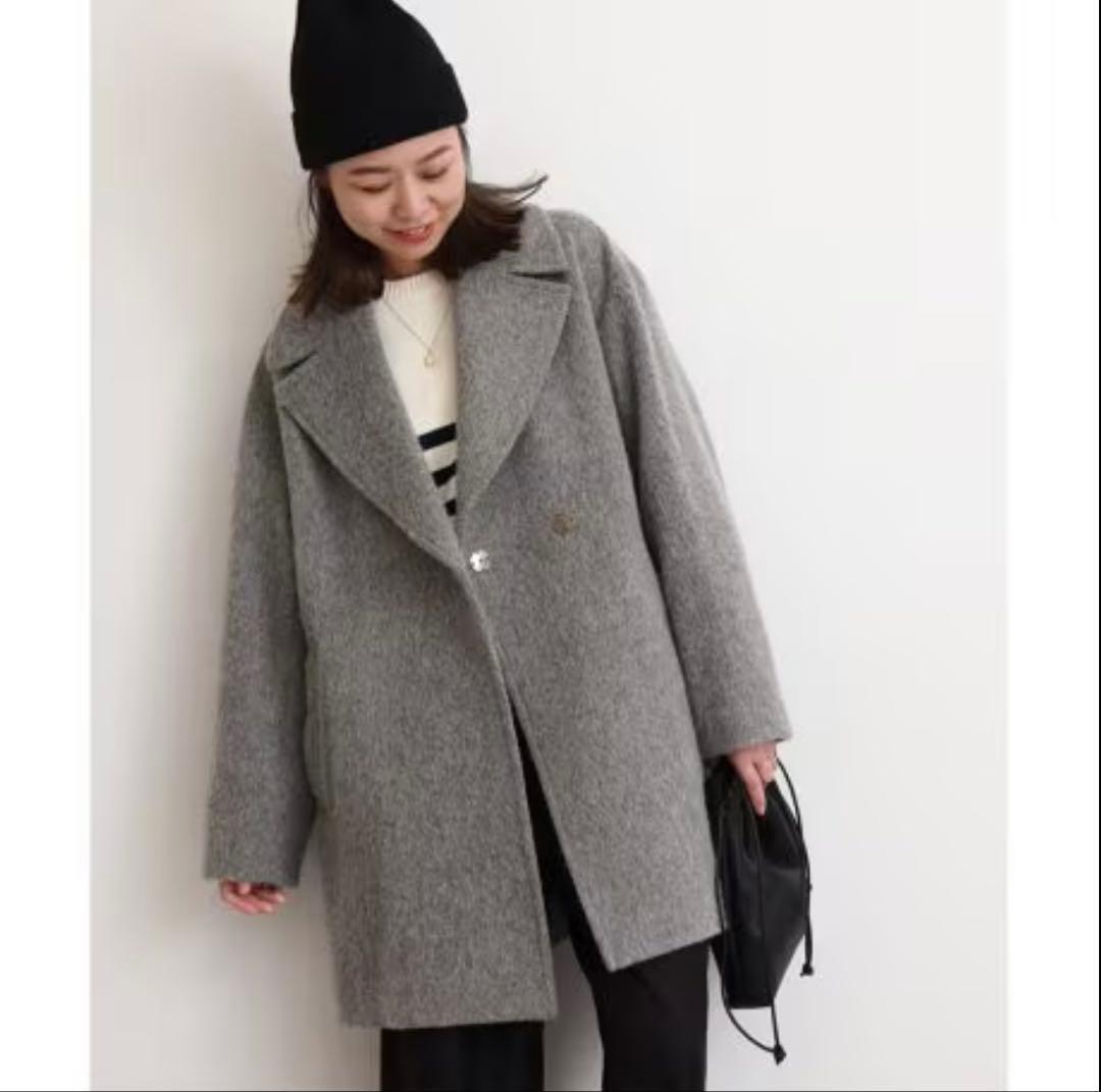 23AW ジャーナル レリューム 尾州ウールシャギーミドルコート SIZE JOURNAL STANDARD relume